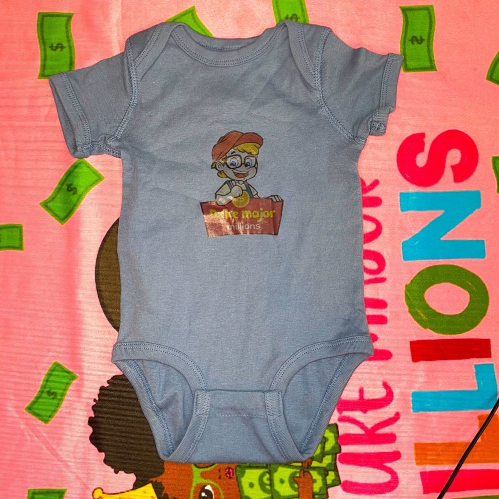 Duke major millions baby boy onesie